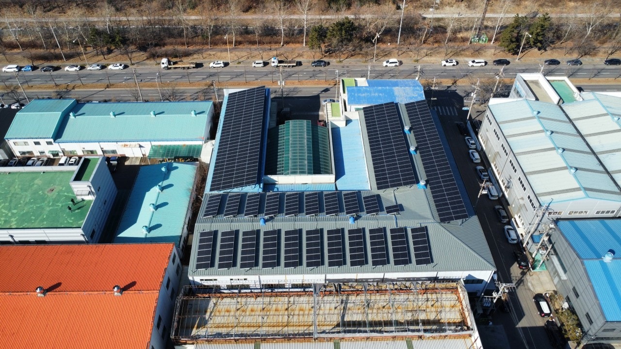 경기도 시흥시 240kW 태양광 시공 현장