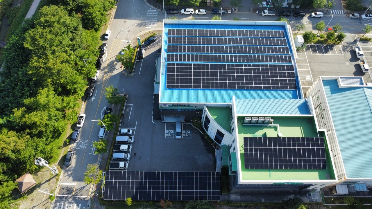 대전광역시 250kW 태양광 시공 현장